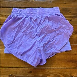 Women's all in one Purple Shorts